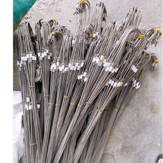 Móc kẽm treo chậu lan , dài 75 cm và 90cm tổng thể