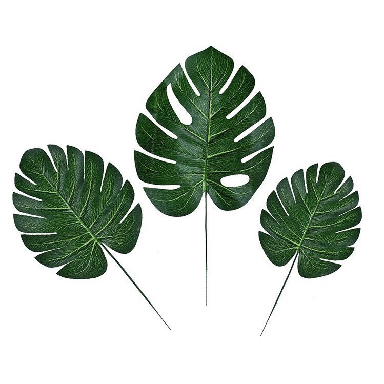 Lá nhựa, lá giả trang trí,Lá rùa decor chụp ảnh, nhà cửa, cửa hàng