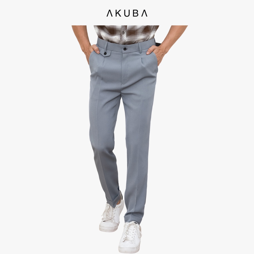 Quần tây âu nam Akuba thời trang nam cao cấp quần dài âu công sở, phong cách thanh lịch 01K0501
