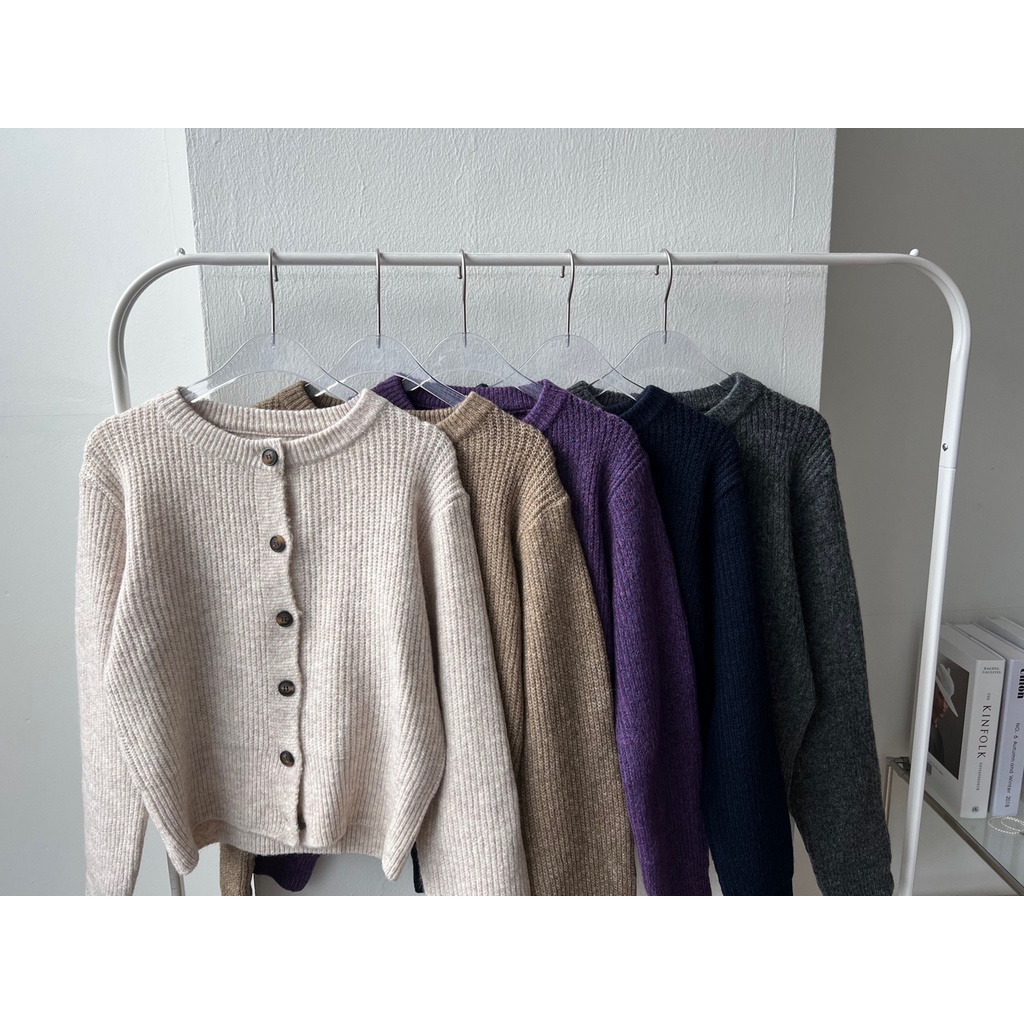 Áo len cardigan round Hàn Quốc cao cấp