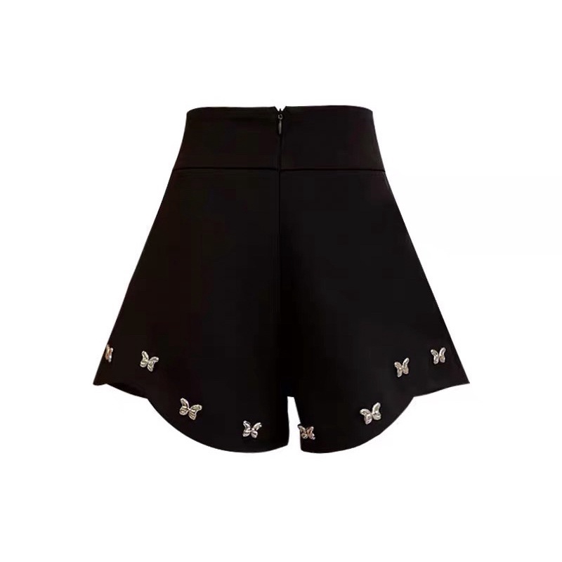Quần Short Cạp Cao Đính Charm✨
