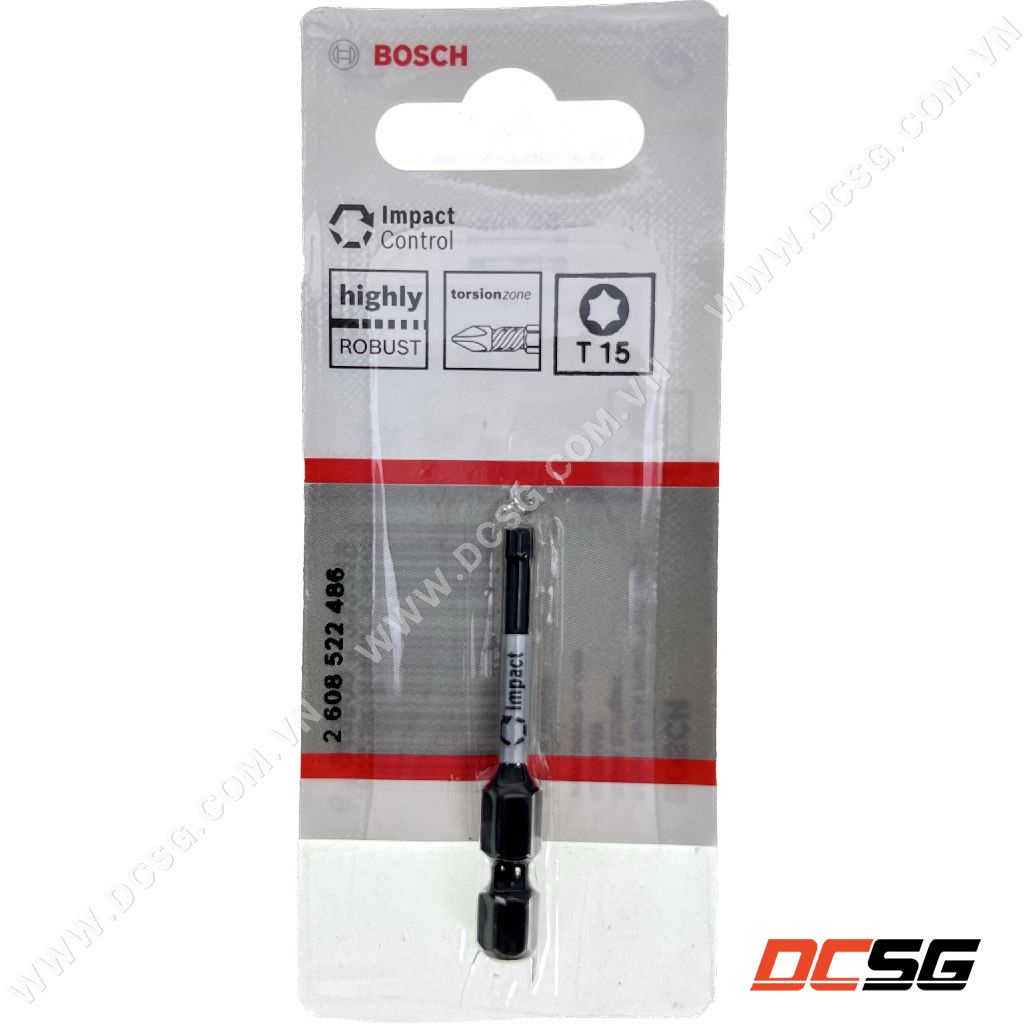 Mũi vít 1 đầu bake và hoa thị 1 đầu dài 50mm Power Bit Bosch | DCSG