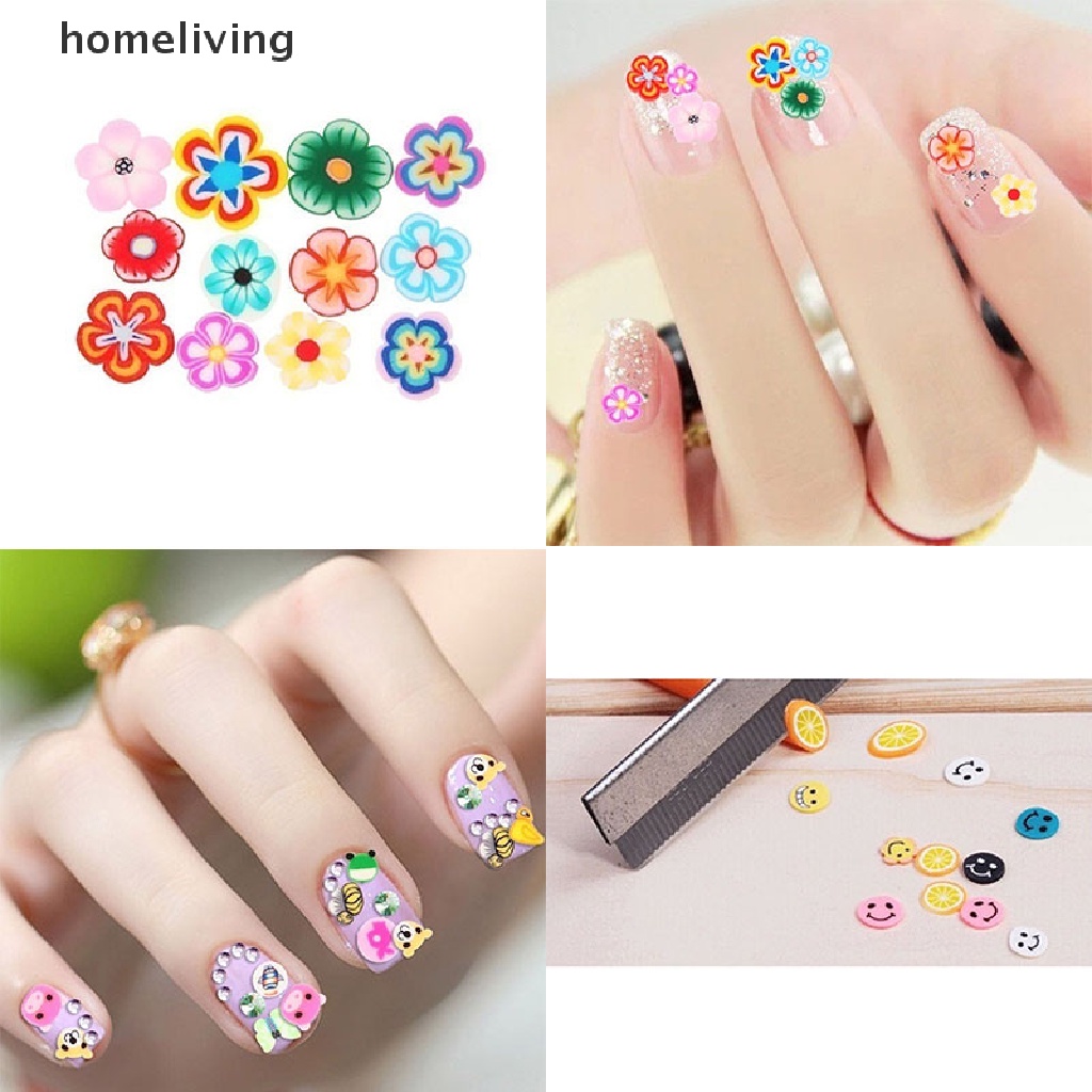 Bộ 1000 Miếng Dán Trang Trí Móng Tay 3D Hình Động Vật / Trái Cây Xinh Xắn