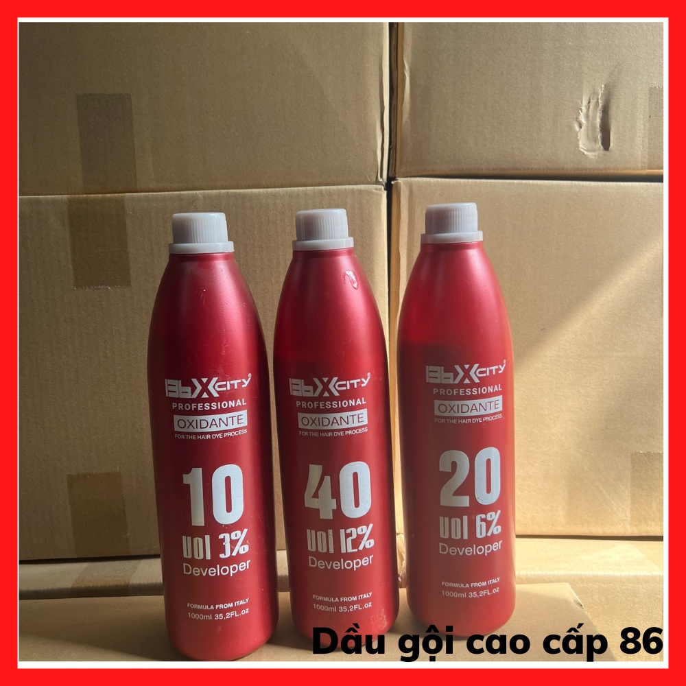 TRỢ NHUỘM OXYDYANT 3%, 6%,9%,12% 1000ml CHỐNG XÓT,KHÔNG KÍCH ỨNG DA, THƠM MÙI DỪA