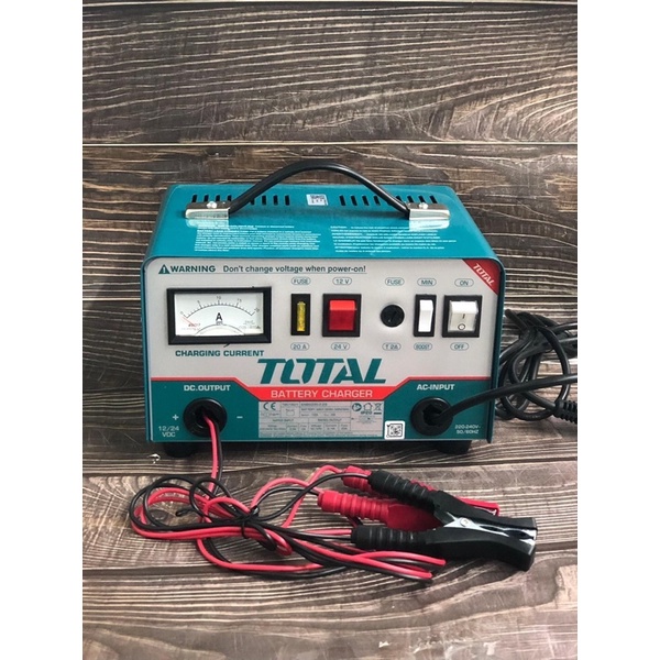 TOTAL MÁY SẠC BÌNH 12V/24V TBC1601