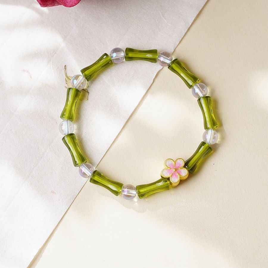 Vòng Tay Chuỗi Hạt Đá Ngọc Bích Nhân Tạo Thời Trang Cho Nữ