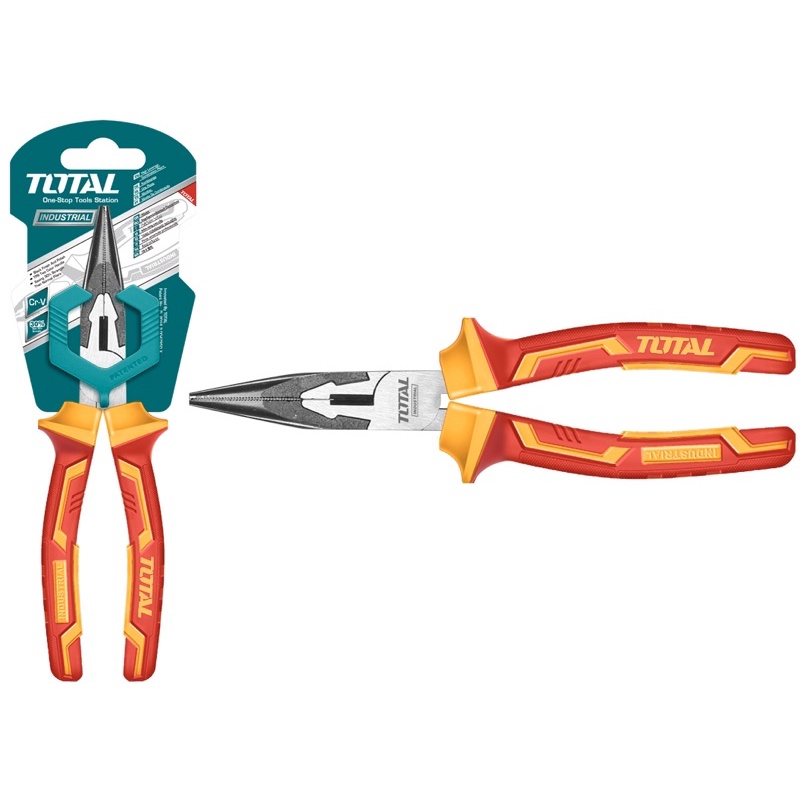 ĐỒ NGHỀ TOTAL Kềm mũi nhọn mỏ dài cách điện THTIP2361 - THTIP2381 < HÀNG CHÍNH HÃNG >