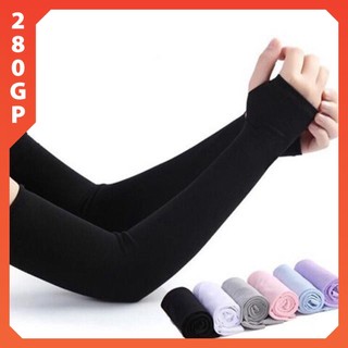 Găng Tay Chống Nắng Hàn Quốc Xỏ Ngón Let's Slim đủ màu Dày Dặn Ngăn Tia UV -Khăn đa năng đi phượt