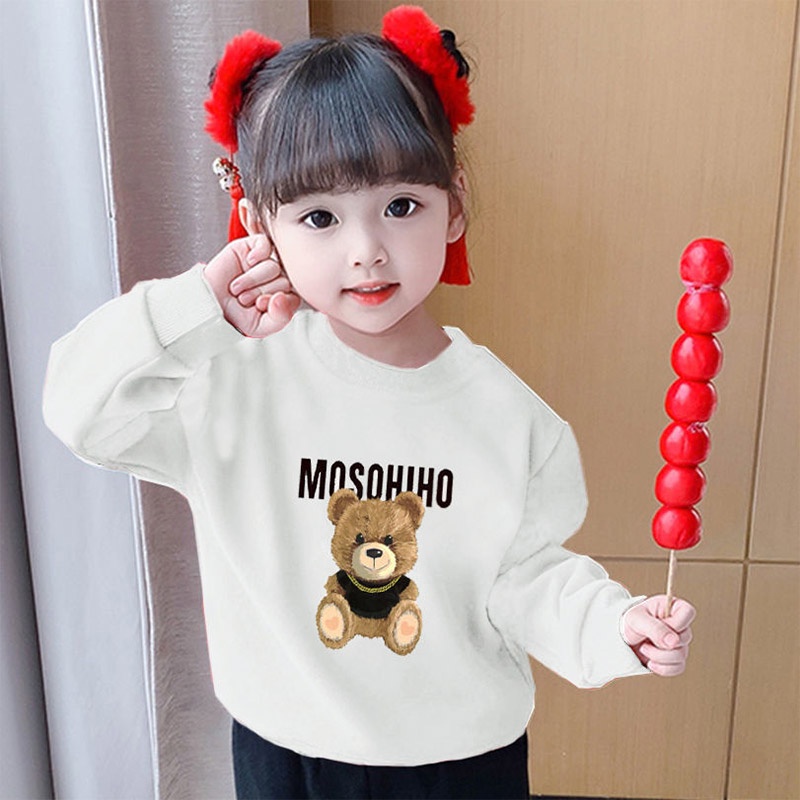 Milo Bộ Áo Sweater Tay Dài + Quần Dài Thời Trang Xuân Thu Mới Cho Bé Trai / Gái