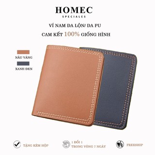 Ví nam cầm tay HOMEC 92 chất liệu cao cấp bóp nam dáng ngang thời trang - HOMEC