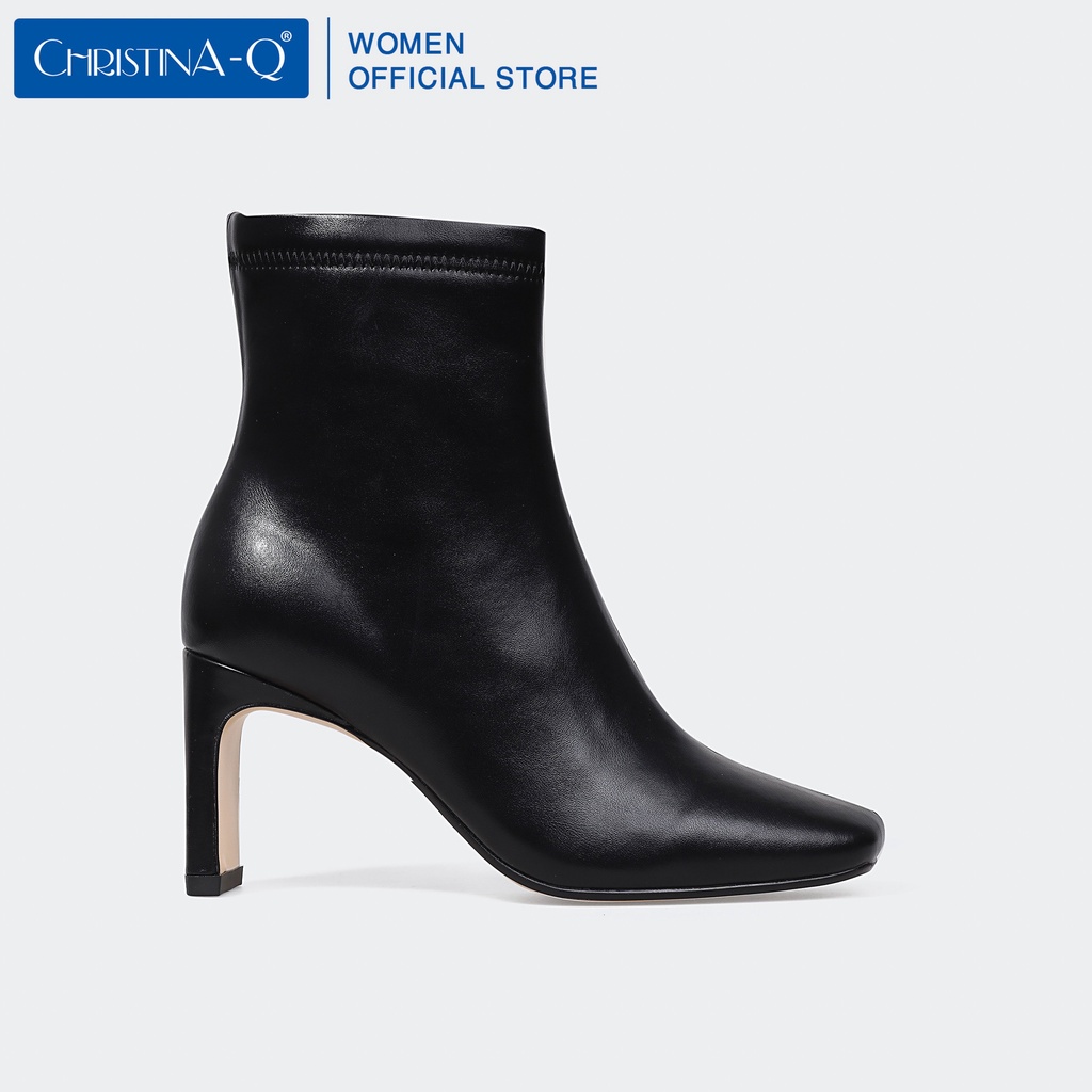 Giày boots nữ mũi vuông ChristinA-Q BOV012