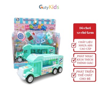 Bộ đồ chơi xe chở kem cho bé gái kèm phụ kiện (giao màu ngẫu nhiên) - Gutykids