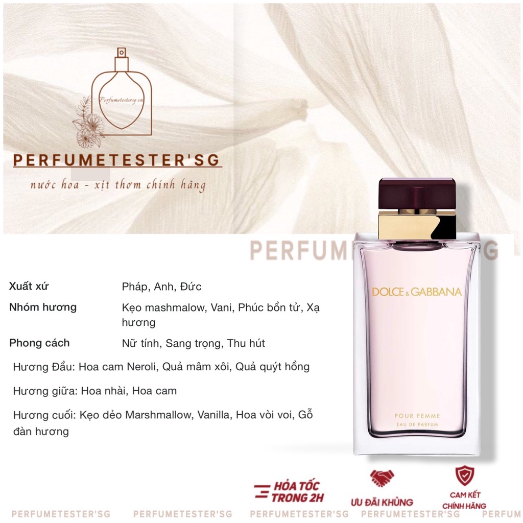 Nước hoa Dolce & Gabbana Pour Femme Eau de Parfum -𝒑𝒆𝒓𝒇𝒖𝒎𝒆𝒕𝒆𝒔𝒕𝒆𝒓
