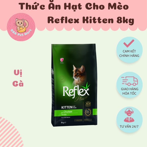 Reflex Plus Kitten Chicken - Thức Ăn Hạt Cho Mèo Con Vị Gà | Bao 8kg