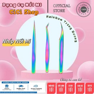Nhíp nối mi classic cầu vồng tráng gương chính hãng