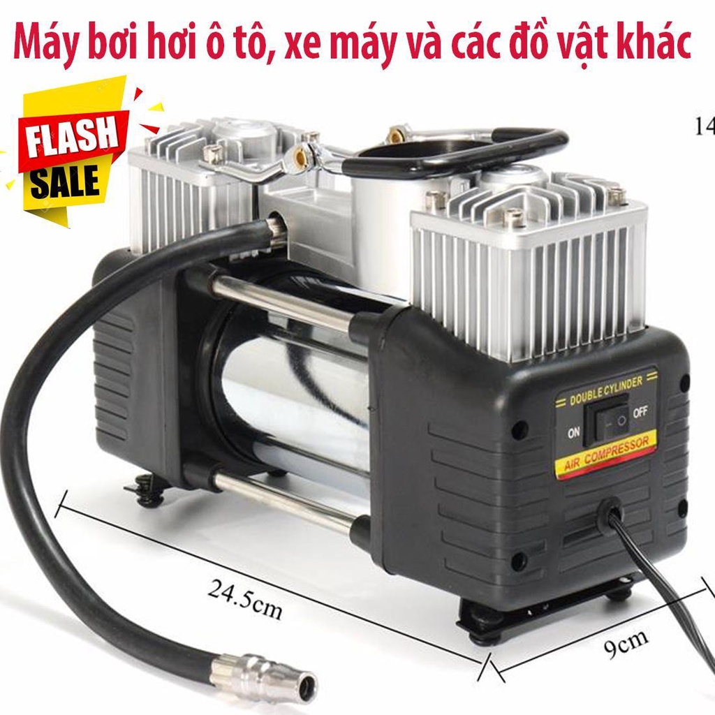 GiGiBomstore Bơm Hơi 220V Mini, Bơm Hơi Ô Tô, Bơm Hơi Mini Điện 220V , Thiết Kế Hiện Đại Gọn Nhẹ, Dễ Dàng Mang Theo