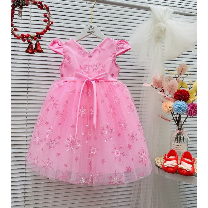 Đầm váy công chúa bé gái ren  4 lớp 14 đến 38 kg cao cấp haivanco dễ thương mềm mại và thoáng mát đi học đi chơi đều đẹp