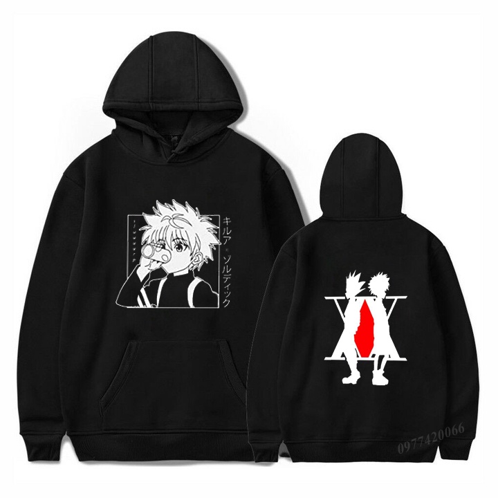 Áo Kawaii Hunter X Hunter Hoodie, Killua Zoldyck Anime