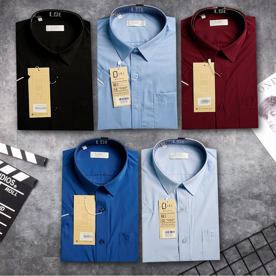 Áo sơ mi nam dài tay trơn  Hàn quốc chất liệu bamboo hạn chế nhăn nhàu, thấm hút mồ hôi nhiều màu LDL