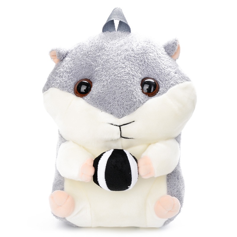 BALO THỜI TRANG THÚ BÔNG KIỂU DÁNG CHUỘT HAMSTER ÔM HẠT DẺ SIÊU DỄ THƯƠNG