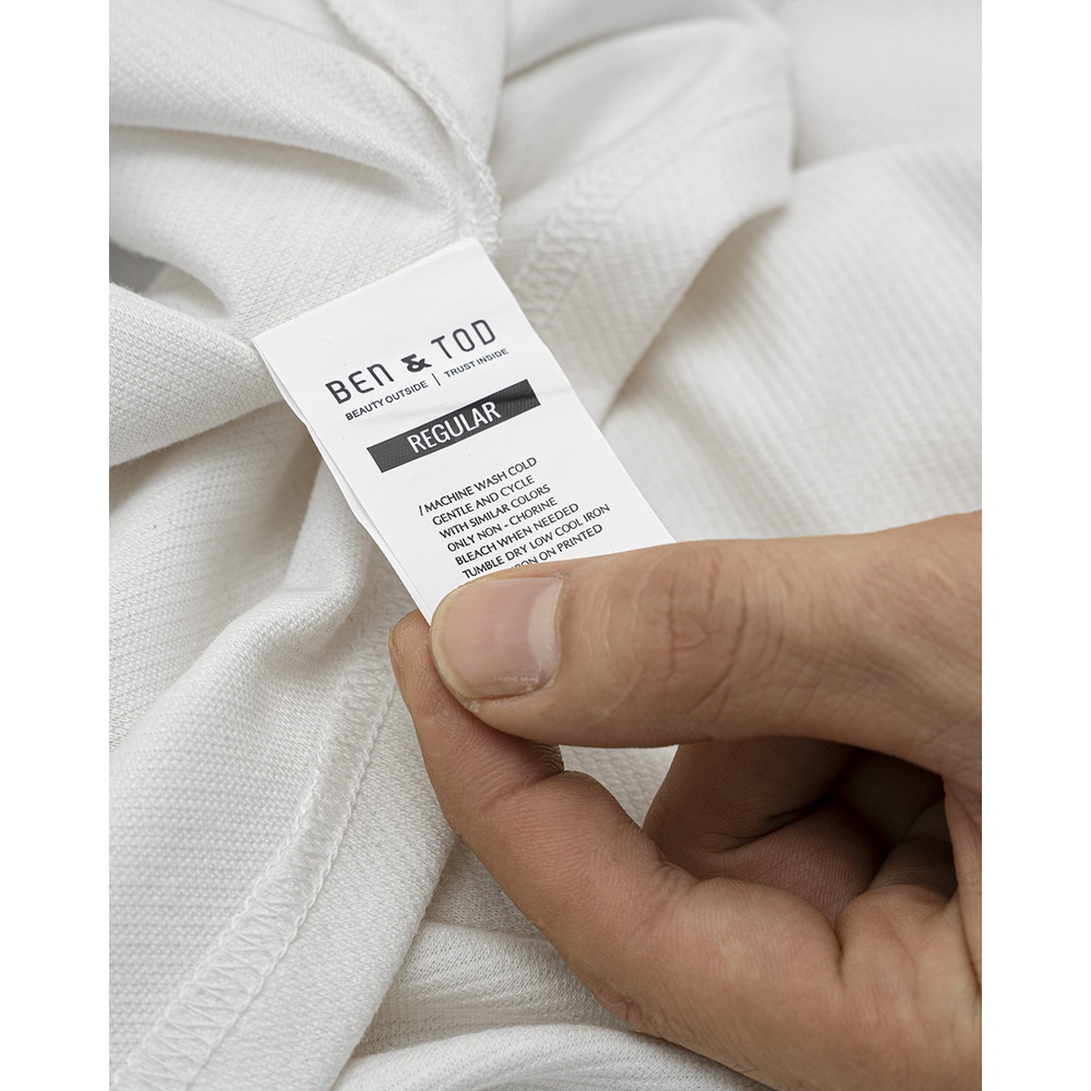 Áo thun nam cổ tròn BEN & TOD R1210BB198 vải cotton, trẻ trung, thanh lịch, đơn giản, basic, cao cấp