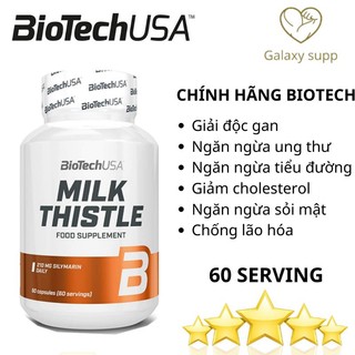 Biotechusa milk thistle viên uống chiết xuất cây kế sữa hộp 60 viên