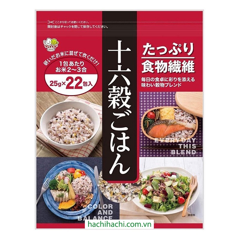Ngũ cốc hỗn hợp Tanesho 550g (25g x 22 gói) - Hachi Hachi Japan Shop
