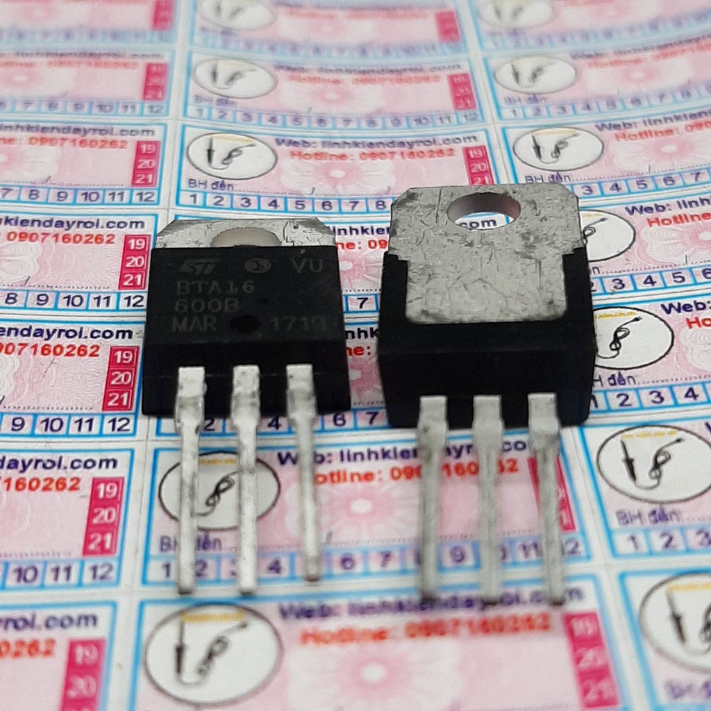 5 sản phẩm BTA16-600B TRIAC 600V 16A TO-220