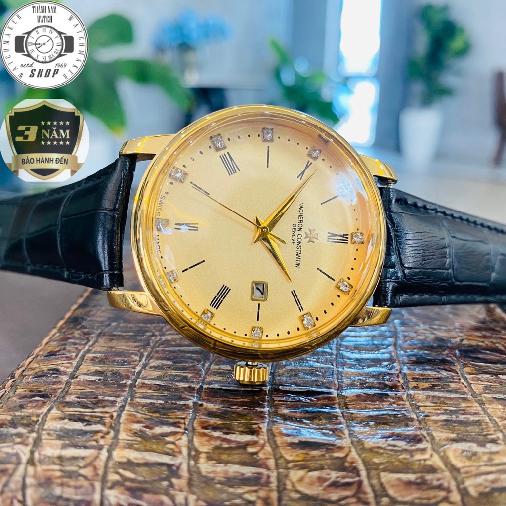 Đồng Hồ Nam Patek Philippe Đồng hồ Nam PTPL01 Dây da cao cấp, Full hộp, Mặt Sapphire chống xước, chống nước thẻ bảo hành