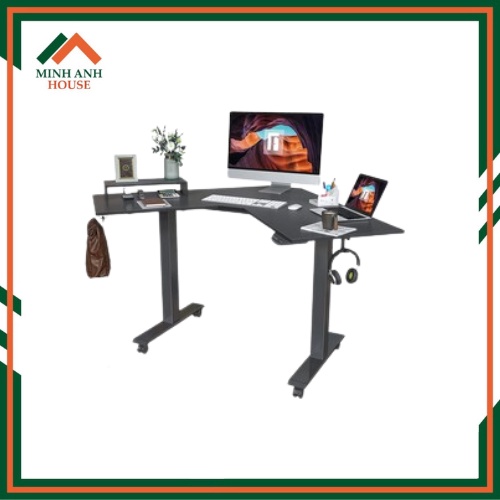 Bàn làm việc chữ L thông minh tự động điều chỉnh độ cao