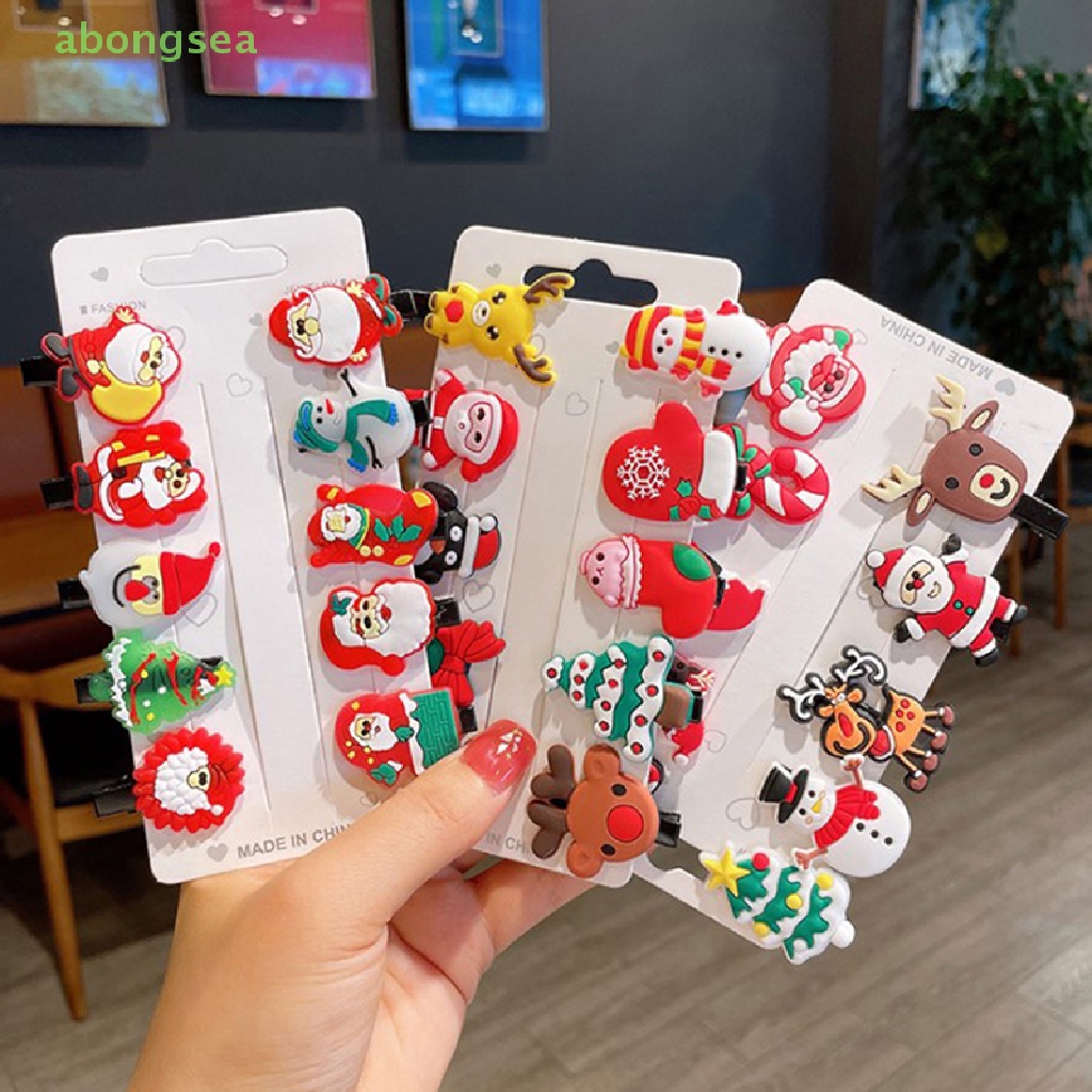 Set 10 Kẹp Tóc Hình Sừng Hươu Xinh Xắn Cho Bé Gái