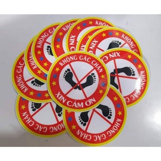 Tem decal logo không gác chân dán trang trí xe ô tô, xe tải