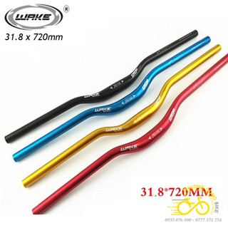 Ghi đông ngang nhôm xe đạp WAKE 31.8x720mm