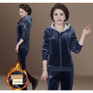 BỘ QUẦN ÁO NHUNG LÓT NỈ TRUNG NIÊN CAO CẤP