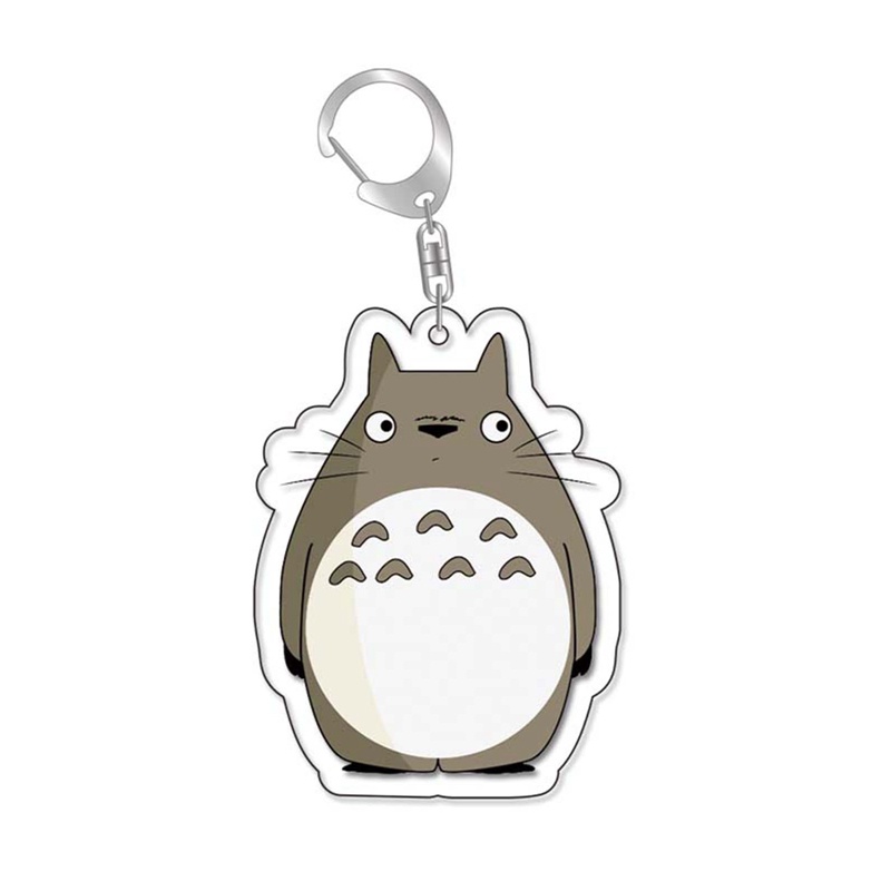 Móc Khóa Kim Loại Acrylic Trong Suốt Hình Totoro 12 Phong Cách