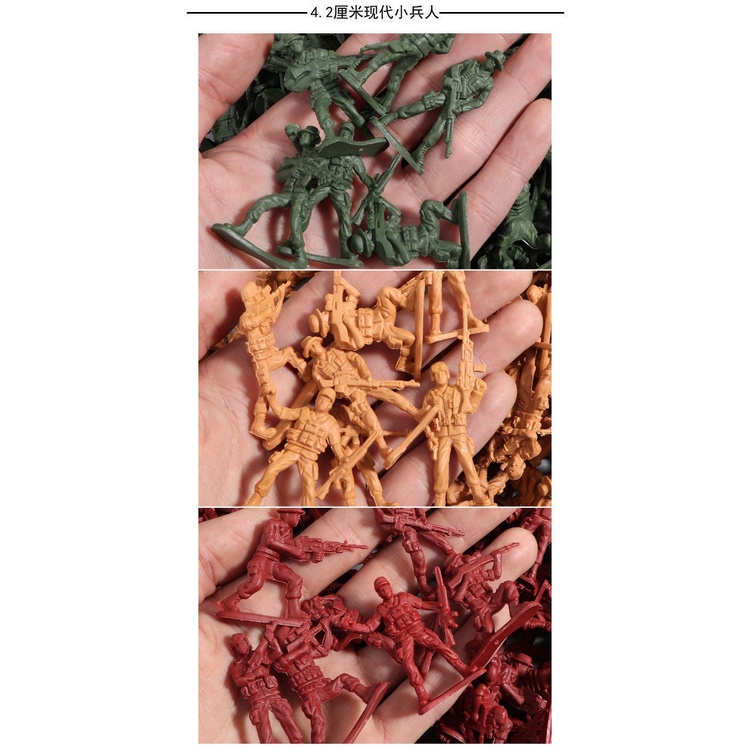 Mô Hình Đồ Chơi Người Lính Chiến Tranh Bằng Nhựa Nhiều Màu Sắc Dễ Thương Cho Bé