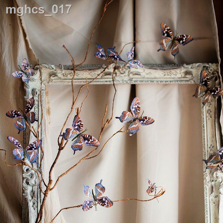 ✵ Harvest Hut Retro Cành Chết Bướm Hoa Mô Phỏng Hoa Hoa Giả Cắm Hoa Nghệ Thuật Trang Trí Phòng Khách Trang Trí Nhà Cửa T