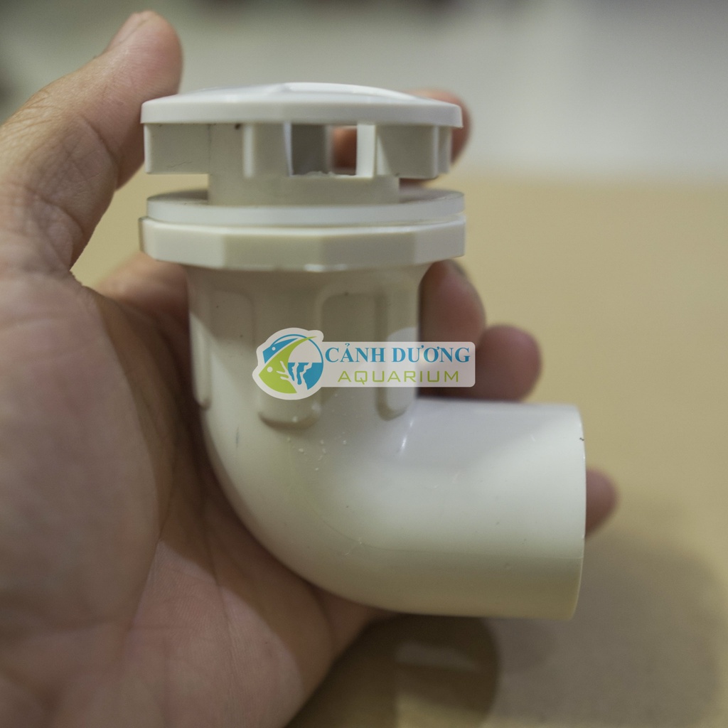 Nấp hút đáy, xả đáy, xả lọc chữ L U-PVC Phi 32-25-20 chuyên dùng cho hồ cá