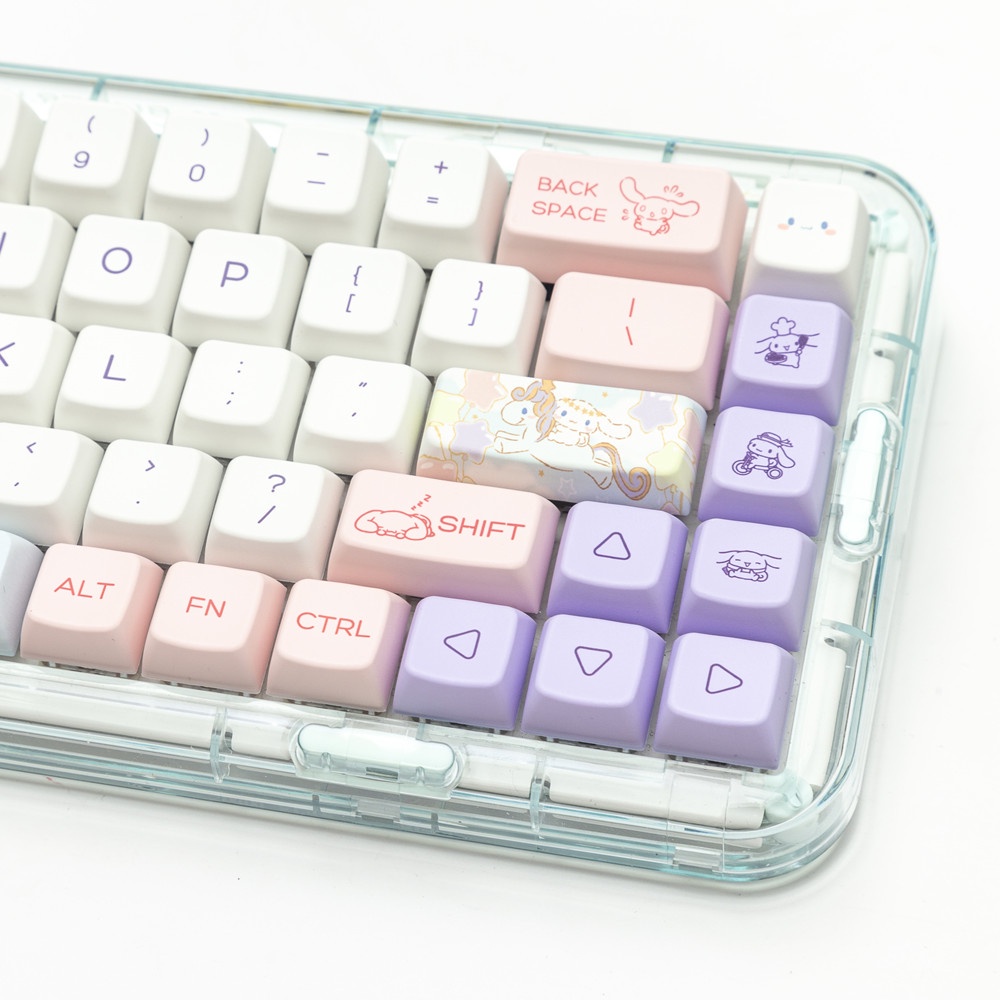 Cinnamoroll Keycaps MDA Profile cô gái dễ thương PBT DYE SUB Bàn Phím Cơ Keycap