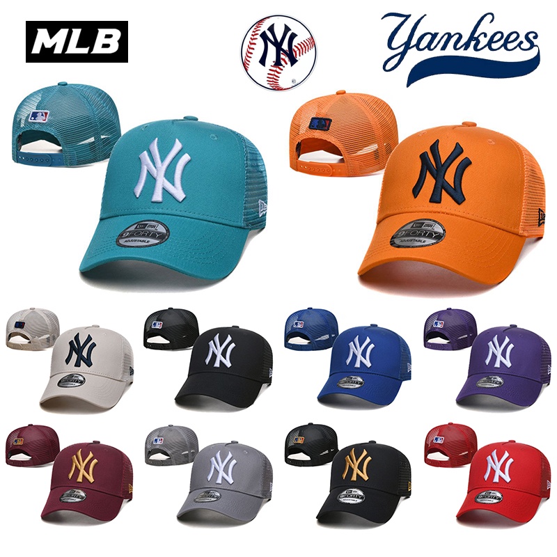 Mũ Lưỡi Trai Phối Lưới Thêu Chữ Yankees Thời Trang Cho Nam Và Nữ
