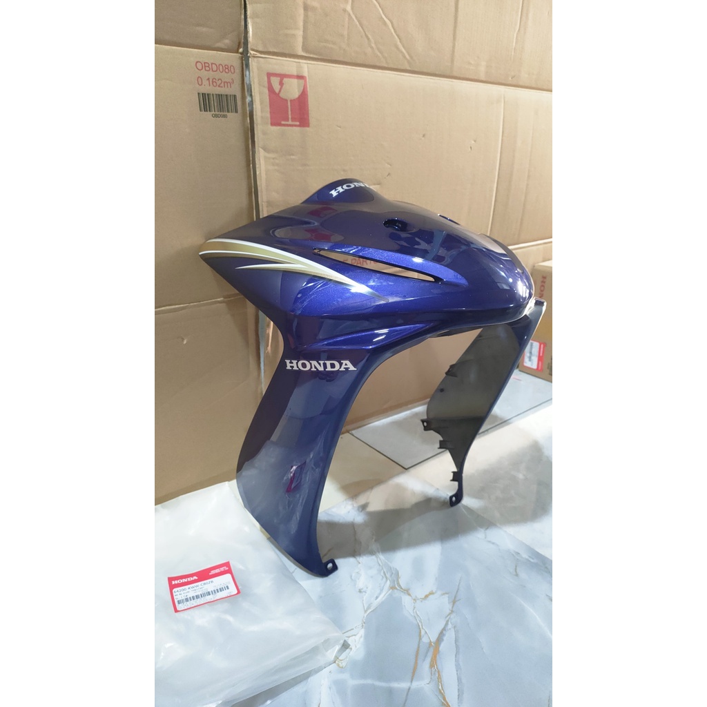 Bộ ốp trước - quây trước HONDA WAVE S110 năm 2010 màu Xanh. *PB373M* 64200KWWC80ZB