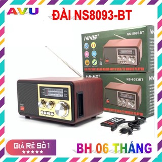 Đài fm radio nns ns-8093bt bắt được bluetooth kết nối usb thẻ nhớ full chức năng