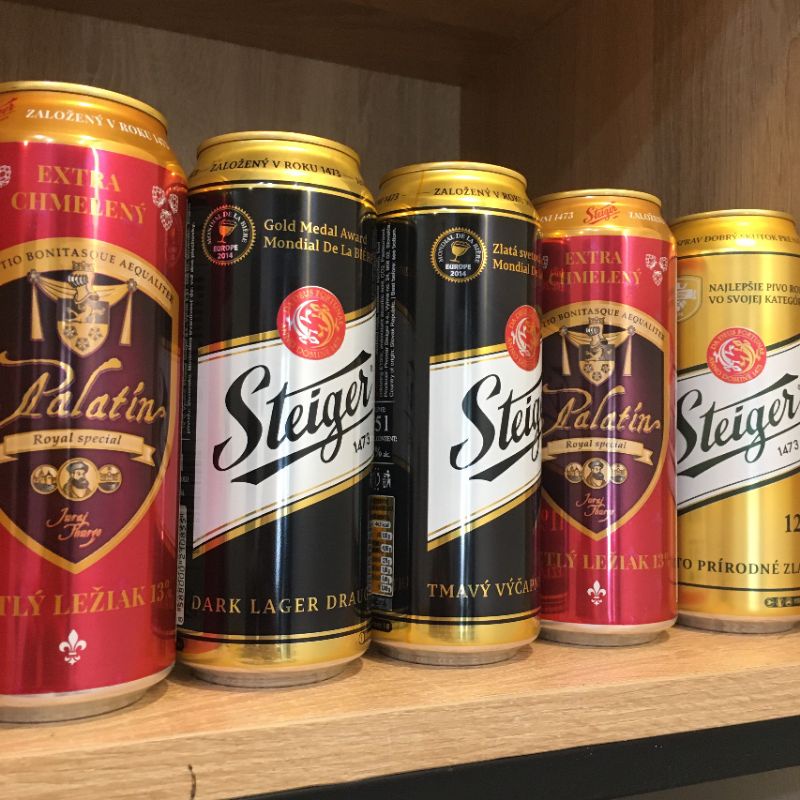 Bia Tiệp Steiger lon lẻ 500ml mix vị date 2024