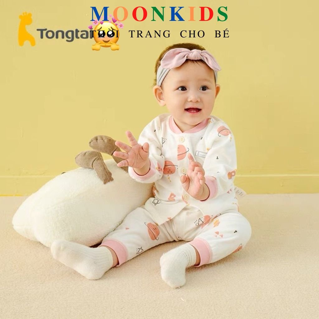 Bộ Dài Tay MinkyMom Cúc Cho bé💖 Chất Liệu Thun Lạnh Mềm Mịn Dành Cho Bé 4-14kg sờ là sướng nhìn là thích