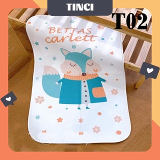 Tấm lót chống thấm 4d - tấm lót thay bỉm 50*70cm hàng 2 lớp