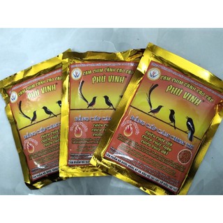 Cám cho chích chòe lửa, chòe than,chòe đất  Phú Vinh( cám thi và căng lửa) 200g