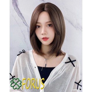Tóc giả nữ 2 mái lửng 45cm 527 ❤️freeship❤️ tóc giả hai mái nguyên đầu, tóc cả đầu nữ sỉ 120k