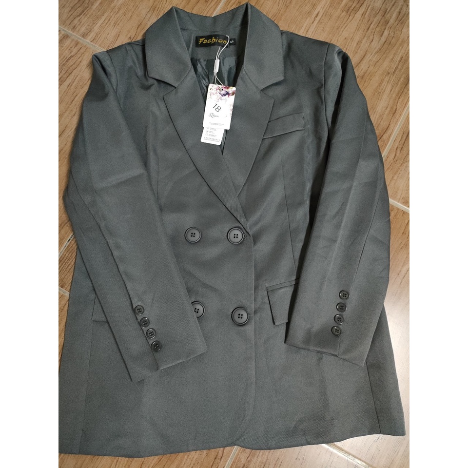 Ảnh thật 4 hình cuối-HC882.Áo blazer thời trang oversize xuân thu Hàn Quốc