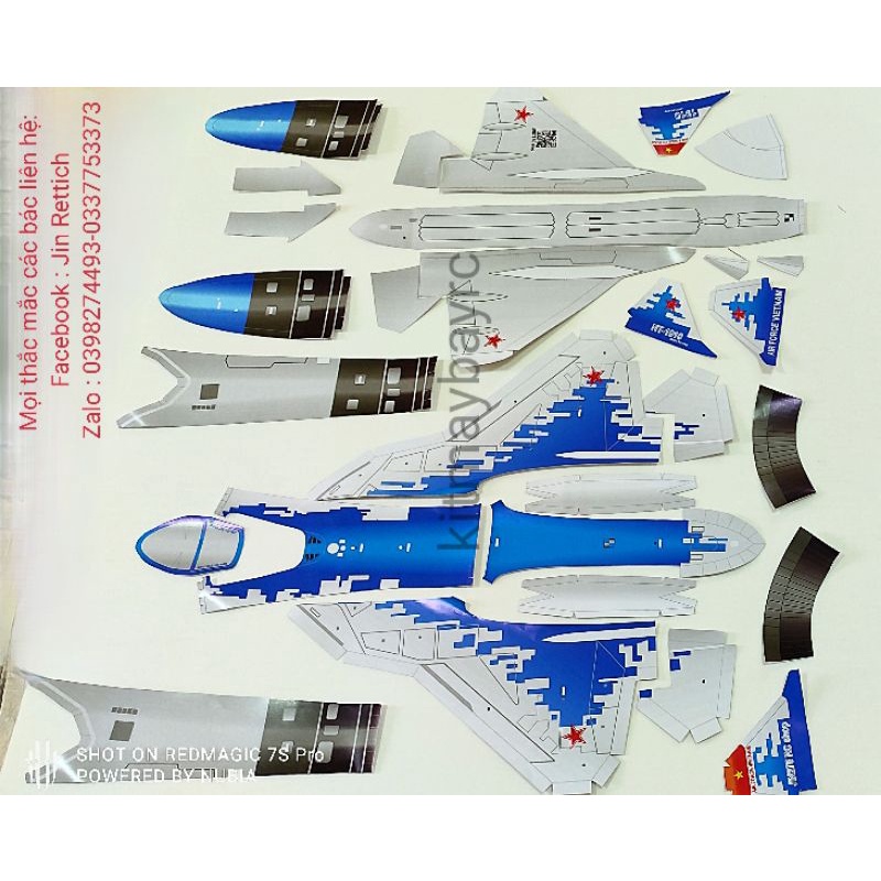 Bộ Vỏ Kit Su 57, T 50 biên dạng toàn thân sải 60cm, 72 cm, 90 cm