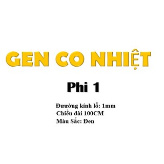 [1 Mét ] Gen co nhiệt 2mm, gen co nhiệt phi 2 ( Nhiều Cỡ )